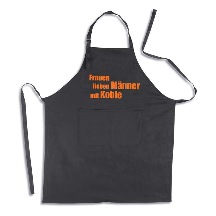 Kochschürze Kohle