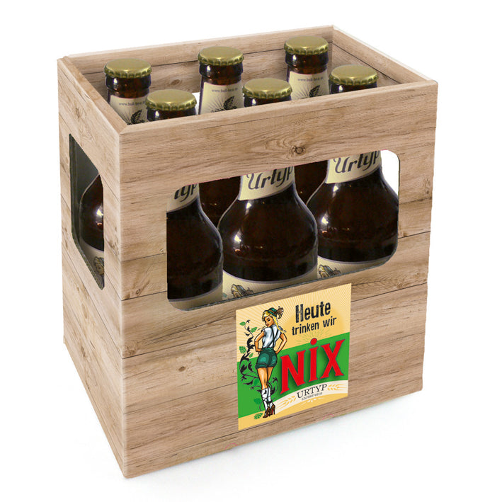 Bier "Heute trinken wir NiX" - 6er Karton
