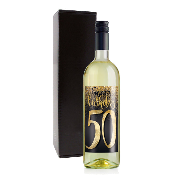 Weingeschenk Happy Birthday 50. Geburtstag