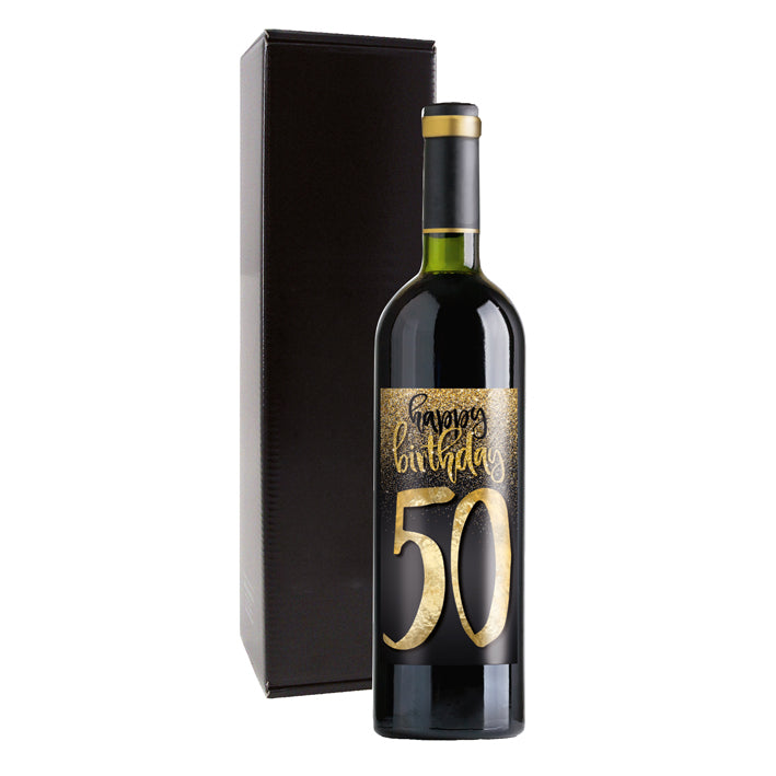 Weingeschenk Happy Birthday 50. Geburtstag