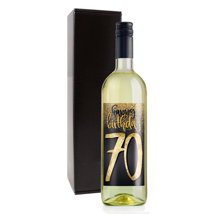 Weingeschenk Happy Birthday 70. Geburtstag