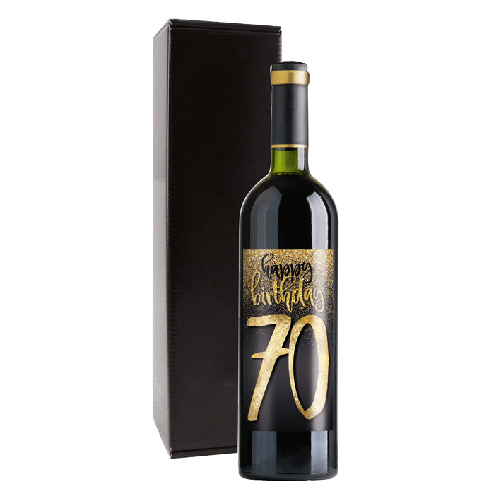 Weingeschenk Happy Birthday 70. Geburtstag