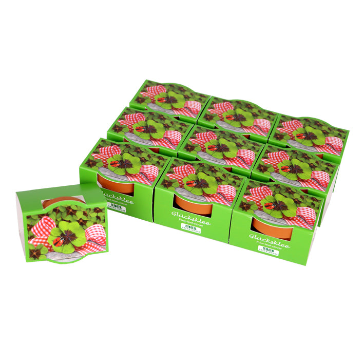 10er Set Mini-Pflanzset "Glücksklee"