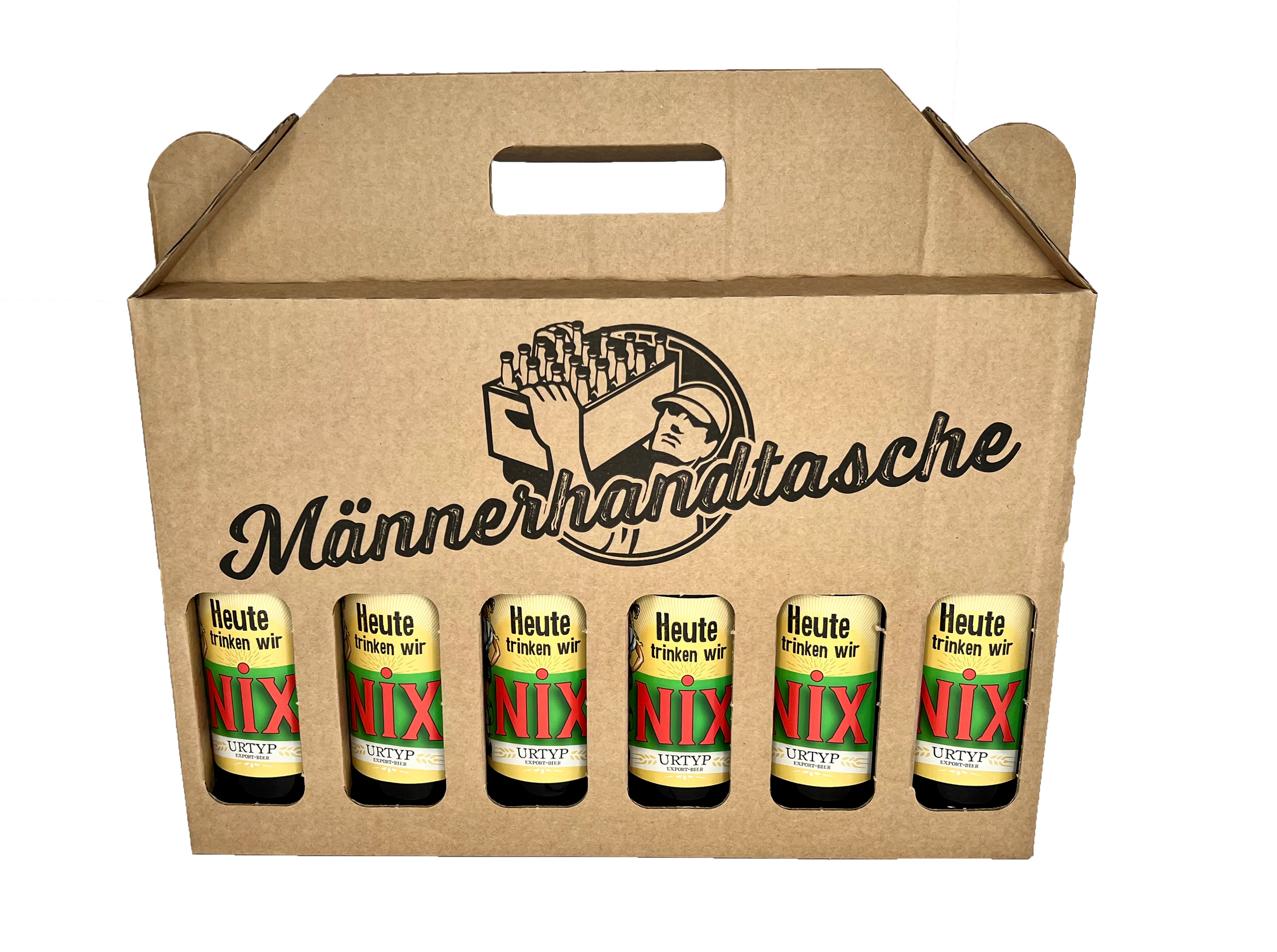 Nix-Bier - Männerhandtasche 6er Karton
