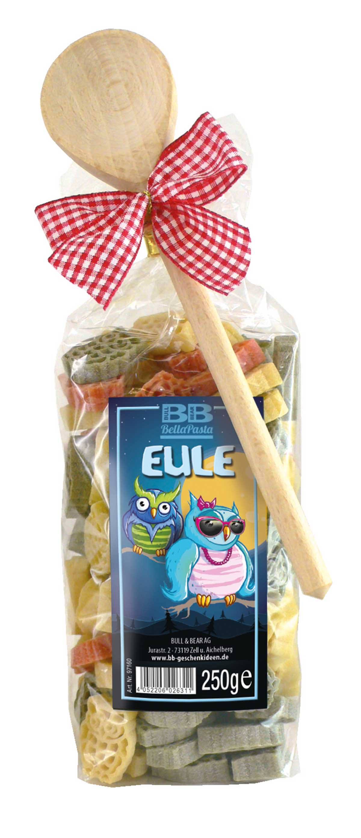 Pasta-Präsent Eule