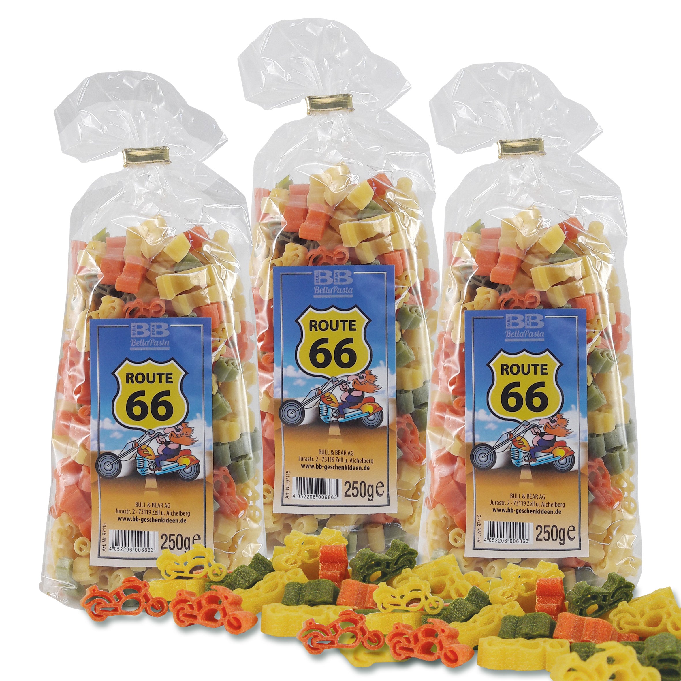 3er Set Pasta "Route 66"