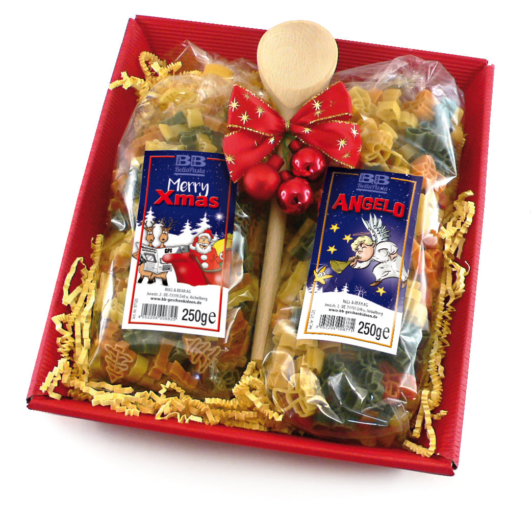 Pasta-Korb Xmas