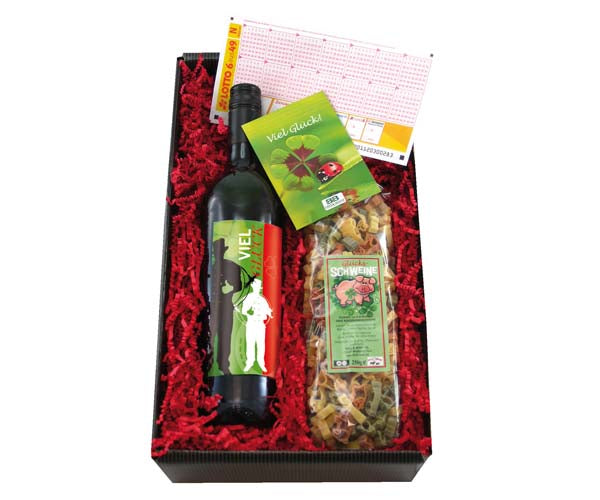 Wein Geschenkset "Glücksmomente"