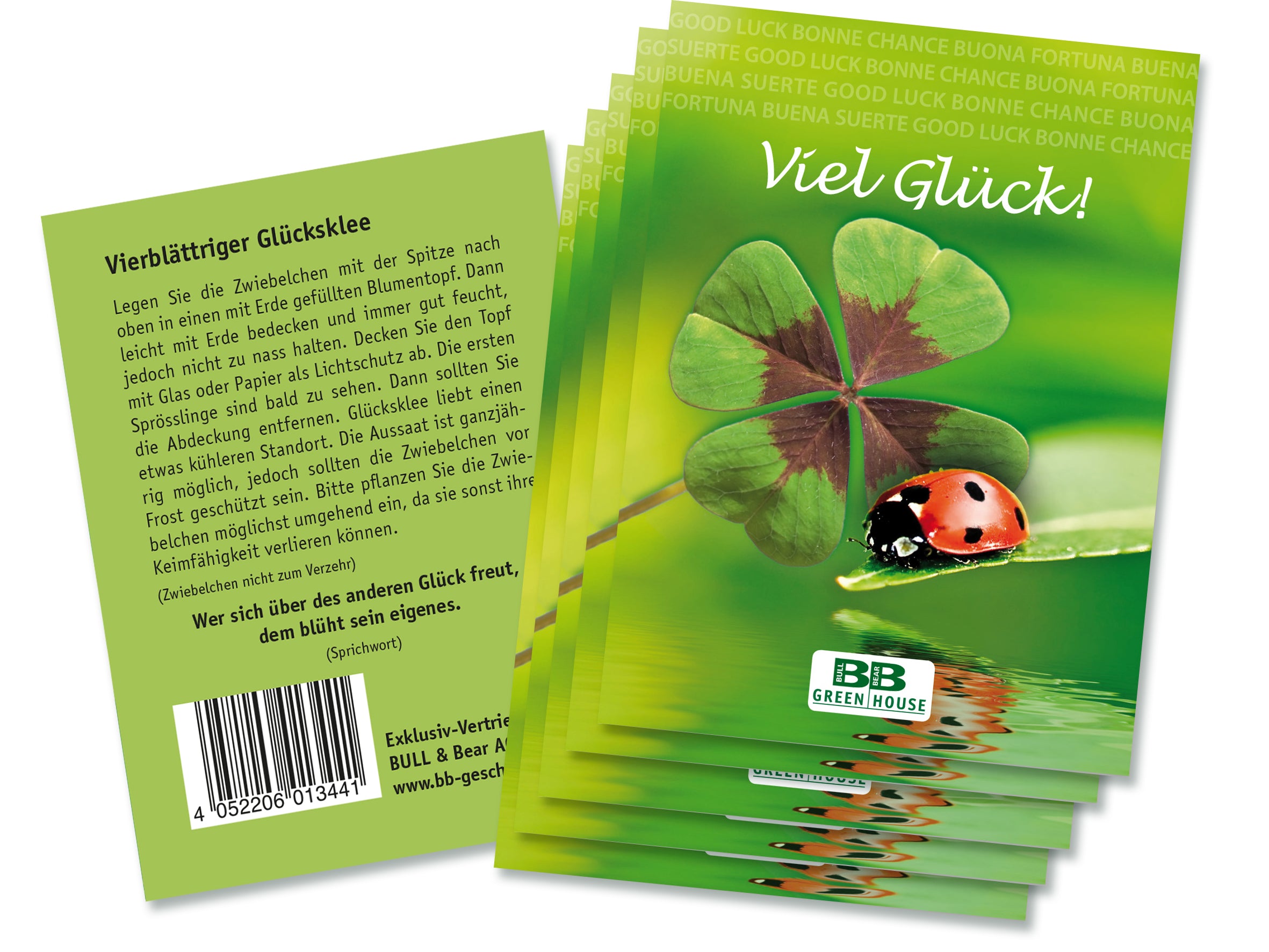 5 Samentüten Glücksklee