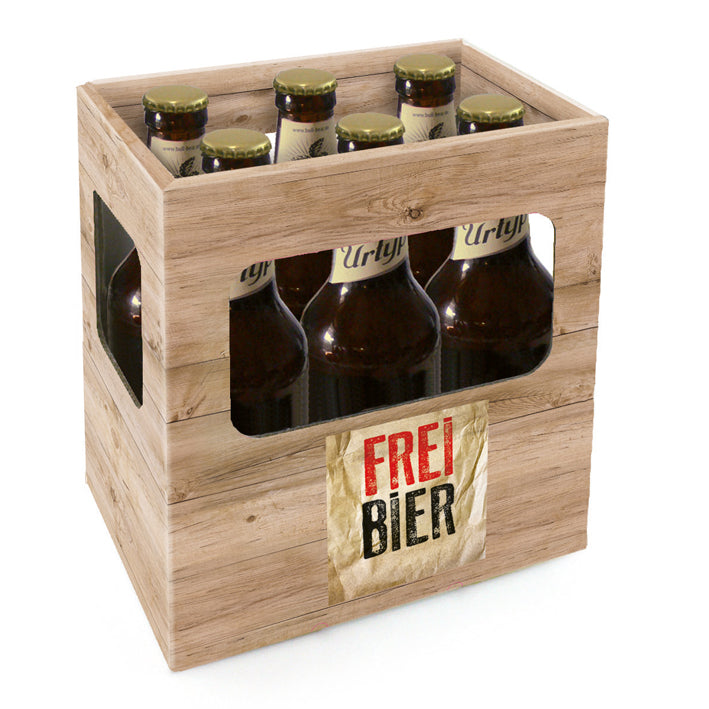 6er Bier-Box ''Freibier''