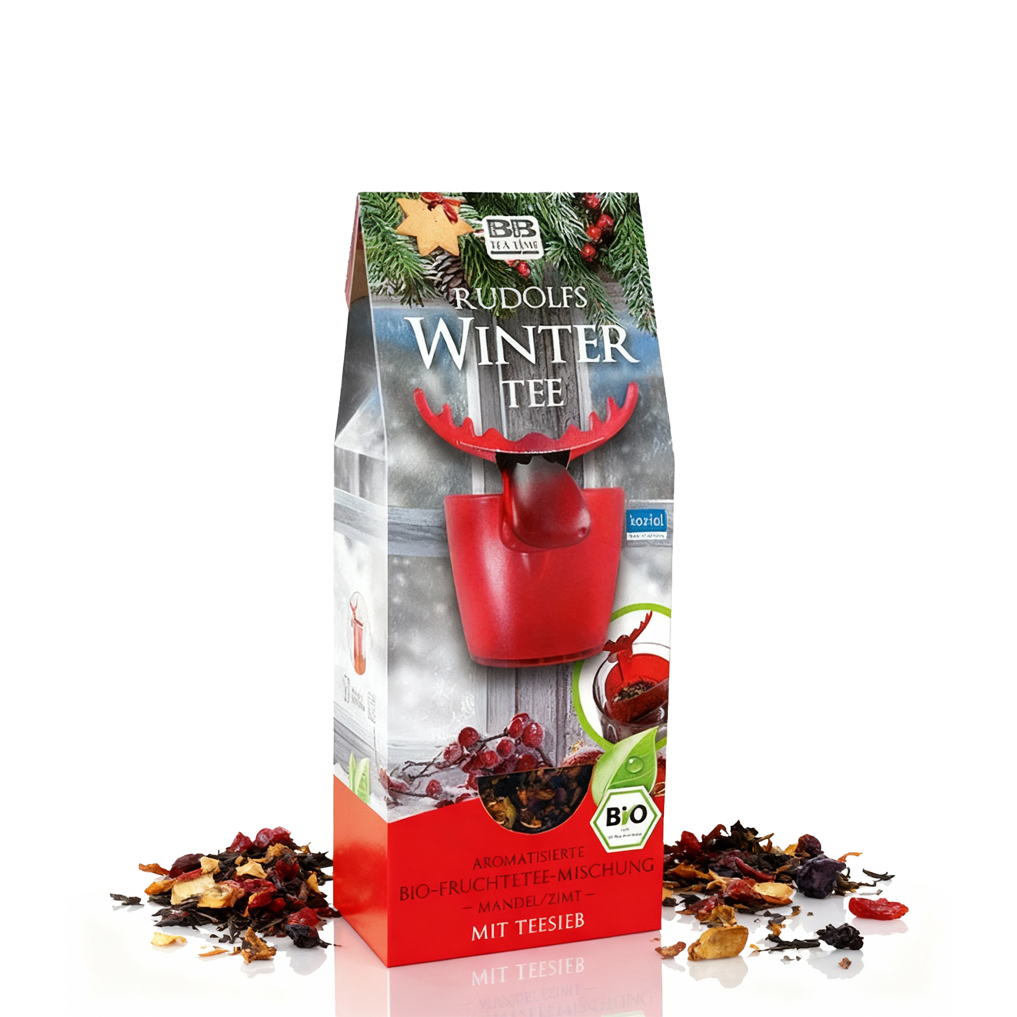 Rudolfs Wintertee - Biotee mit Sieb