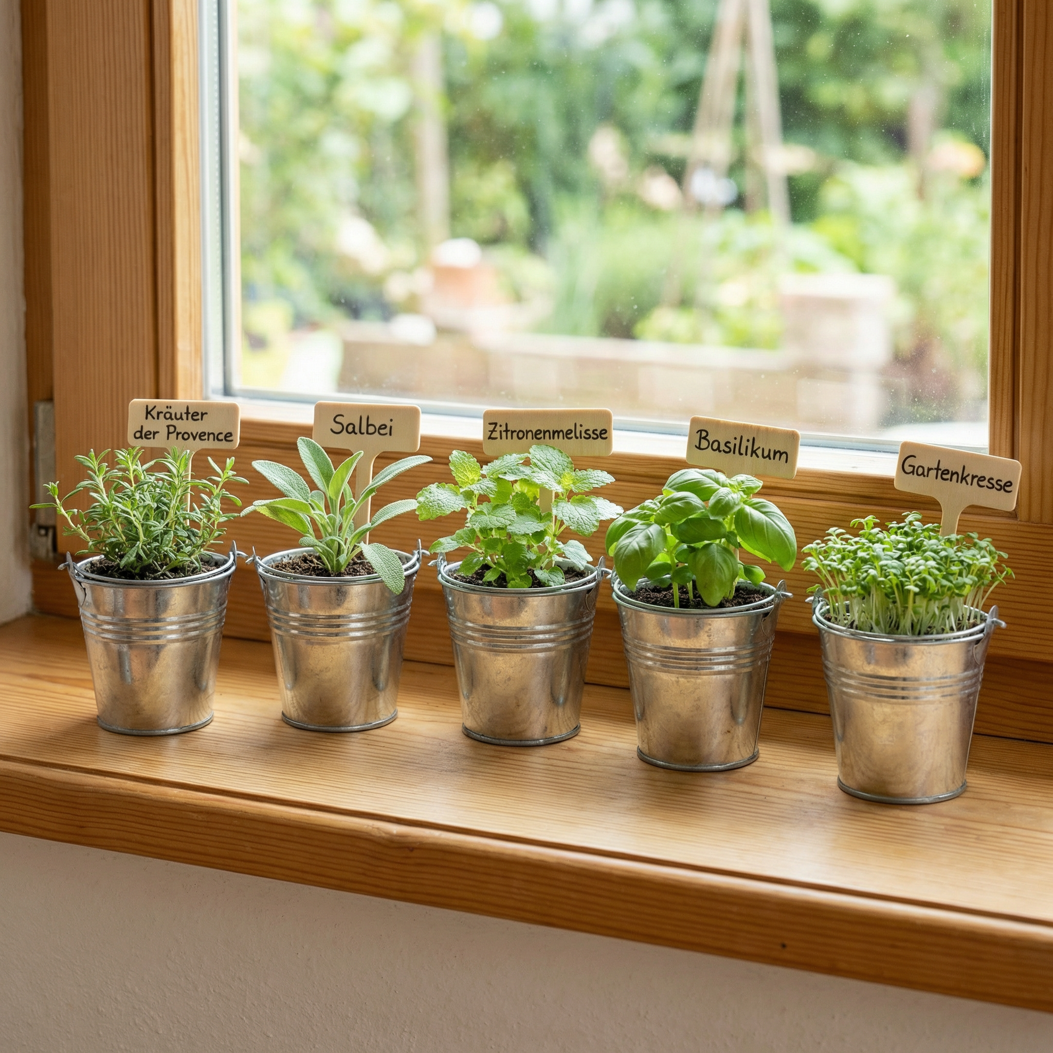 5 Kräuter im Minitopf