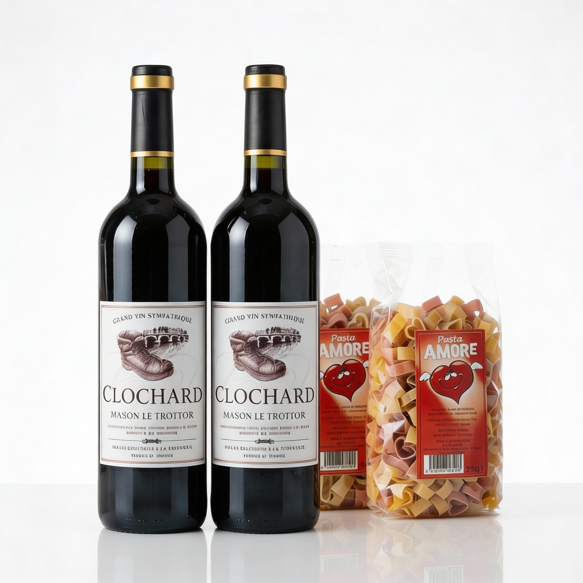 Candlelight Dinner Deluxe - Das Wein & Pasta Set für Zwei