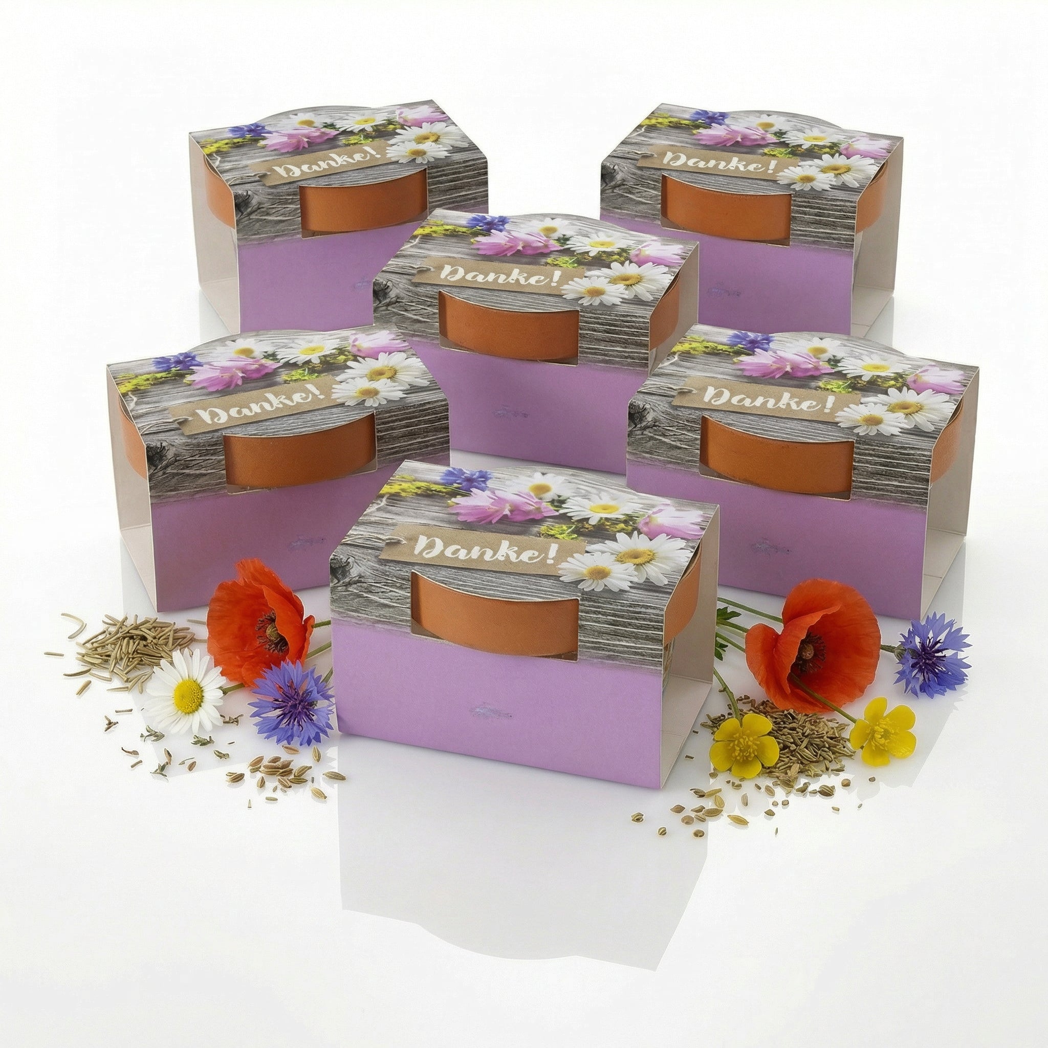 Mini-Pflanzensets "Danke"