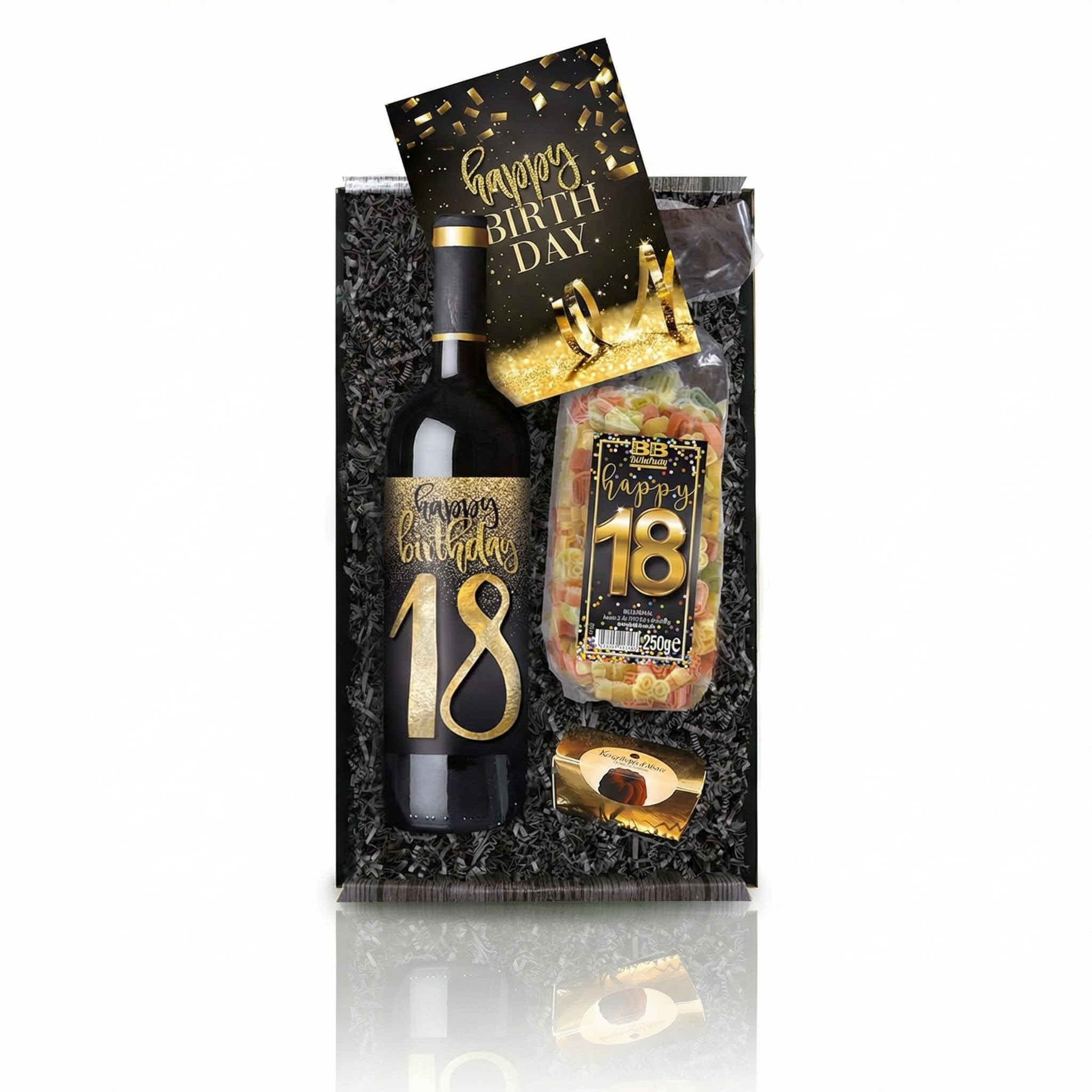 Geschenkbox Happy Birthday 18., 30., 40., 50., 60., 70., 80.