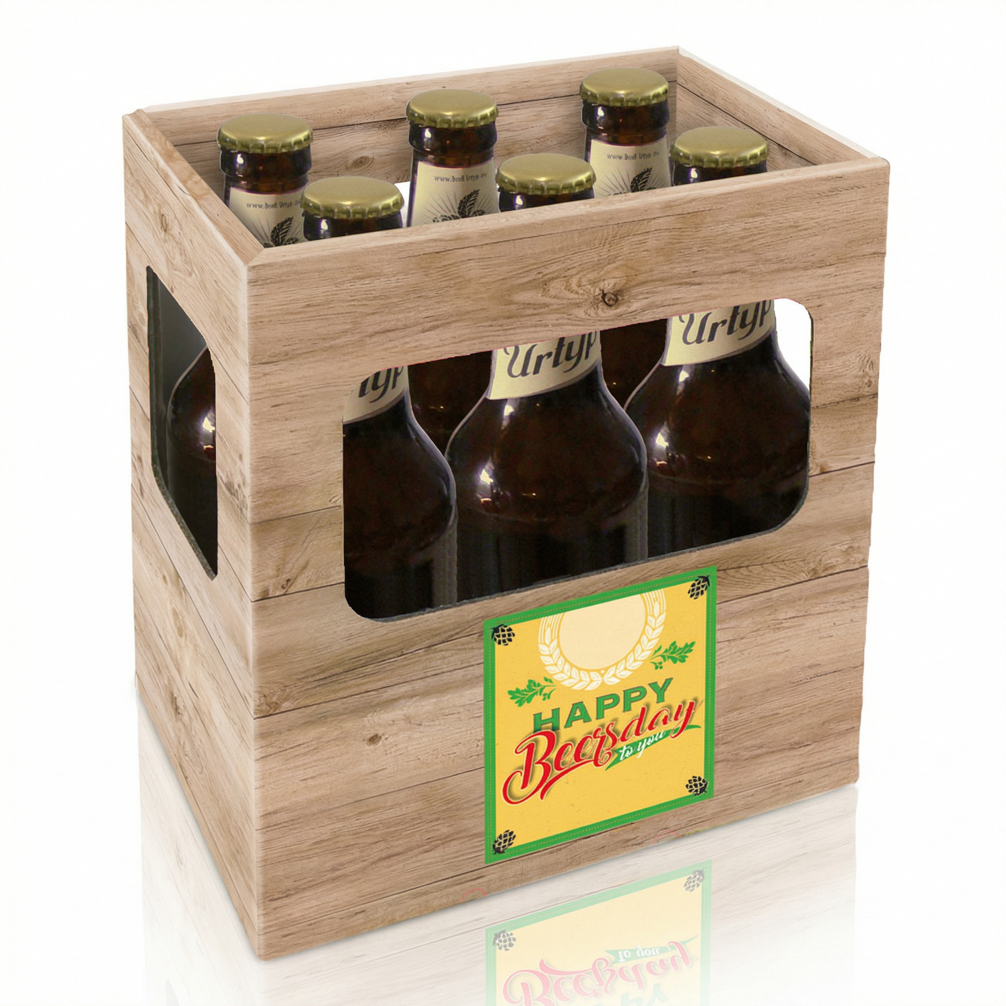 6er Bier-Box "Happy Beersday"