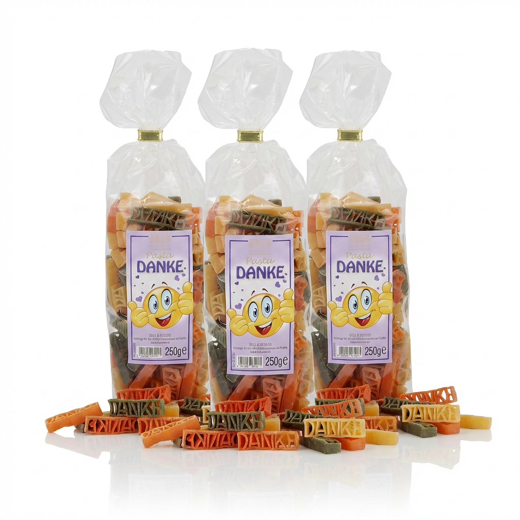 Motivnudeln Danke 3er Set