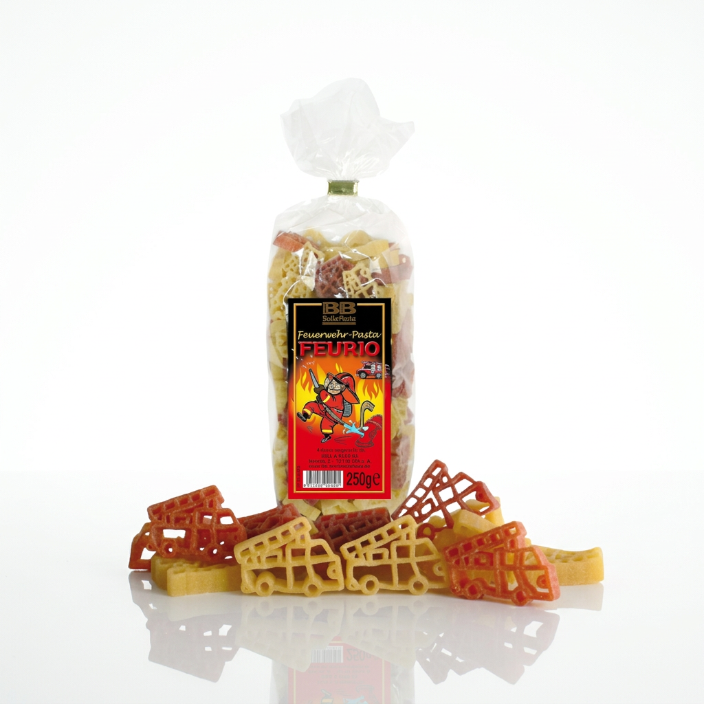 Pasta mit Feuerwehr-Motiven