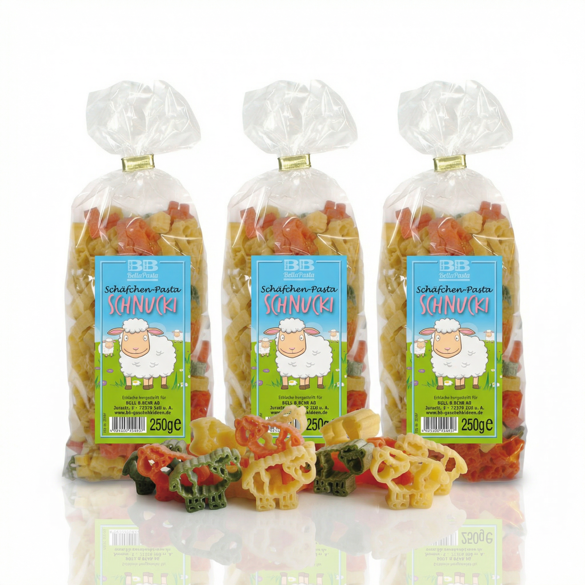3 packung motivnnudeln schnucki schaf